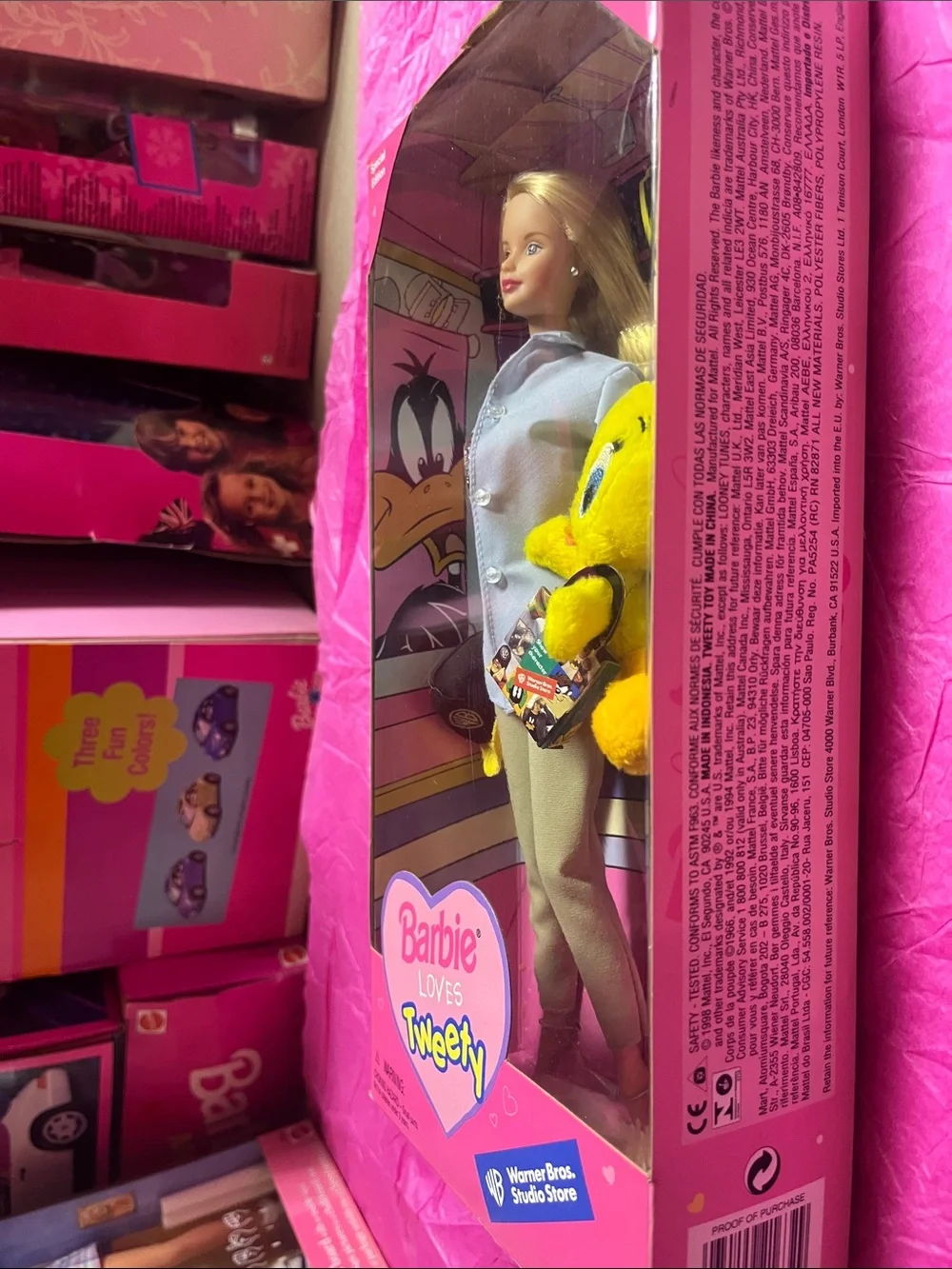 1998 Special Edition Barbie Loves Tweety Doll Warner Bros. (Model 21632) NRFB